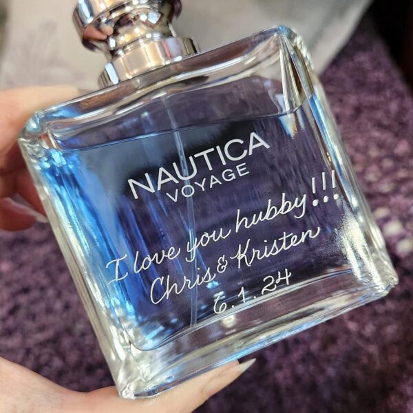 nautica voyage cologne engraving anniversary message